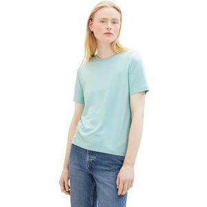 TOM TAILOR Denim T-shirt voor dames, 13117 - Pastel Turquoise, XS
