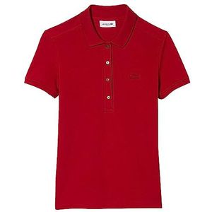 Lacoste Slim Fit Poloshirt voor dames, rood (6h5), 30 NL