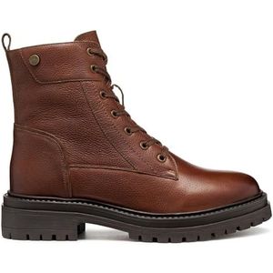 Geox - Iridea - Veterboots - Zwart - 100% Leer Koeienleer Volnerf