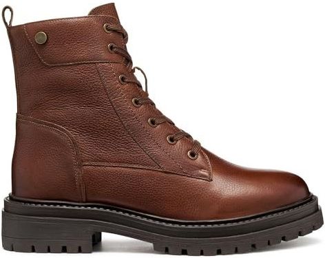 Geox - Iridea - Veterboots - Zwart - 100% Leer Koeienleer Volnerf