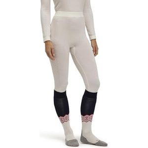 FALKE Dames Broek van onderlaag Wool-Tech 3/4 W Ti wol functioneel materiaal sneldrogend 1 stuk, Wit Off-White 2040 Trend, S