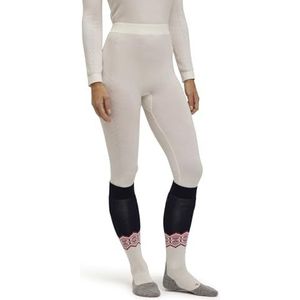 FALKE Dames baselayer-broek Wool-Tech Trend 3/4 W TI wol functioneel materiaal sneldrogend 1 stuk, wit (off-white 2040), XS