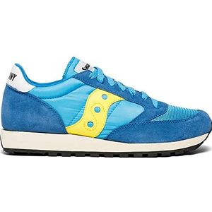 Saucony Jazz Original Vintage sneakers voor heren, Blauw Blauw Geel 46, 38 EU