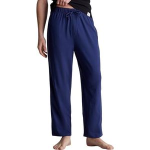 Calvin Klein Mannen Pyjama Bottoms Slaapbroek Lang, Blauw (Blauwe Schaduw), S
