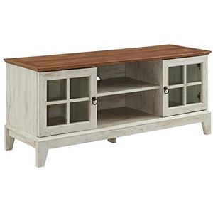 Modway Casetal Hedendaagse 47""TV Stand, Walnoot Wit, 47 Inch