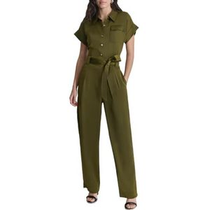 DKNY Utility Glazed Dress voor dames, donkerolijf, maat 40, dark olive, 40