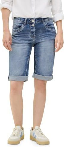 Cecil - Toronto - Zomerbroek - Mid Blue Used Wash - Five-Pocket Style