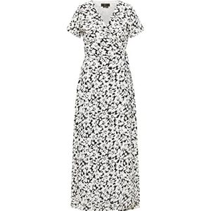 faina Dames wikkeljurk 19222814-FA01, ZWART Wit, S, wikkeljurk, S