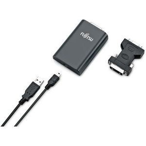 Fujitsu S26391-F6099-L300 - Kabelinterface-/adapter (USB 2.0, DVI, mannelijke connector/mannelijke connector, 1 m, zwart)