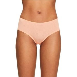 ESPRIT Jaquard Stripe RCS Shorts Hipster-broekje voor dames, roze (salmon), 38