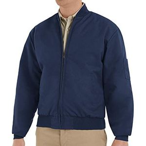Red Kap Men's Solid Team Jacket, Navy, Long X-Large