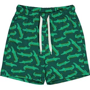 Fred's World by Green Cotton Croco Shorts voor jongens, Cucumber/Gras/Sonic Yellow, 110 cm
