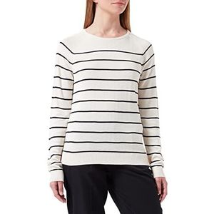 SelectedFemme Slfelin LS Knit O-Neck B Noos Pullover voor dames, beige, M