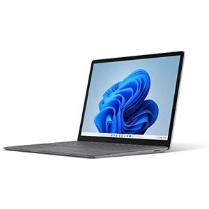 Microsoft Surface Laptop 4, laptop met 13,5 inch (33,5 cm) touchscreen (Intel Core i5, 8 GB RAM, 512 GB SSD, Intel Graphics, Windows 11 Home), zilver - Spaans QWERTY-toetsenbord