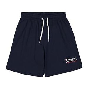 Champion Legacy grafische shorts voor jongens, Blauw (Bs501), 7-8 Jaren