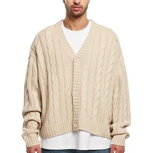 Urban Classics heren boxy cardigan sweatshirts, softseagrass, L