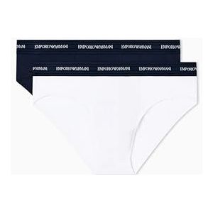 Emporio Armani - EM000251_AF14990 - Set 2 Slips - Marine - Wit - Viscose