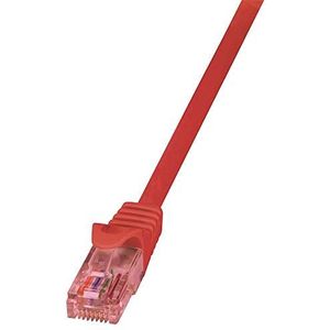 LogiLink CQ2094U CAT6 U/UTP patchkabel PrimeLine AWG24 LSZH rood 10m