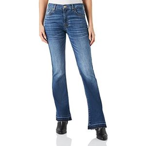 7 For All Mankind Bootcut Tailorless Millennium Jeans voor dames, Donkerblauw, 28