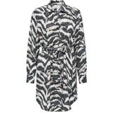 JDY - Korte Jurk - Blauw - Dierenprint - Viscose Materiaal