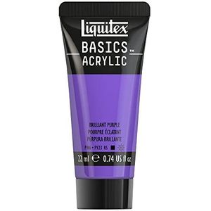 Liquitex 8870442​ Basics acrylverf - Brilliant Purple, 22 ml tube, lichtecht, waterbestendig, voor het schilderen en decoreren van hout, metaal, keramiek, kunststof, canvas