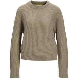 JACK & JONES Dames Jjxx Jxember Ls Fluffy Solid Cneck Knit Noos Pullover, brindle, L