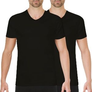 Athena Easy Color T-shirt voor heren, zwart/zwart, XXL