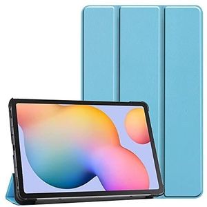 Samsung Galaxy Tab S6 Lite Tablet Case 10,4 inch, Slim Kickstand Soft Back Cover, Multi Viewing Hoeken, Praktisch Auto Wake, lichtblauw