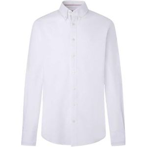 Hackett London Heren linnen gestreept T-shirt, wit (wit/roze), XS, Wit (Wit/Roze), XS