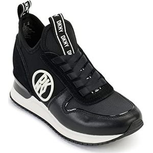 DKNY Damen Damesschoenen Sabatini Sneakers, Zwart/Wit, 39 EU