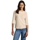 Cecil - B322967 - Ajour T-shirt - Beige parelmoer - Dames