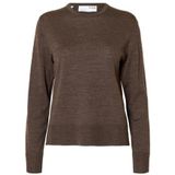 Selected - Thea - Gebreide Trui - 100% Merinowol - Ronde Hals - Lange Mouwen