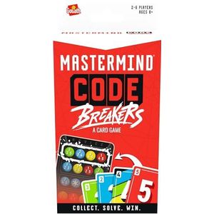Goliath - MASTERMIND CODE BREAKERS, Kaartspel vanaf 8 Jaar, Familie- en strategiespel voor 2 tot 6 Spelers, Ontcijfer de 5 codes om te winnen, 3 verschillende moeilijkheidsniveaus, Reisformaat