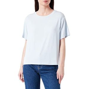 Hugo Boss Dames effen T-shirt, Light/Pastel Blue455, L