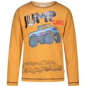 SALT AND PEPPER Jongens Jongens Ls Print Rev.seq. Car Baby en Peuter T-Shirt Set, geel (honey), 92-98