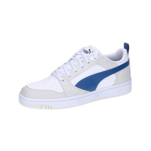 PUMA Unisex Rebound V6 Low Sneaker, Vapor Gray-Clyde Royal White, 9.5 UK, Vapor Gray Clyde Royal PUMA Wit, 44 EU