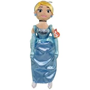 Ty UK Ltd 2412 Assepoester Disney Princess - Med, Blauw/Geel/Wit