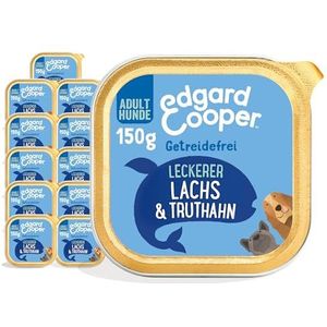 Edgard & Cooper Hondenvoer, natvoer voor honden, volwassenen, graanvrij, natvoer, natuurlijk voedsel, 150 g x 11, rund & eend, gezonde voeding, smakelijk, uitgebalanceerd, hoogwaardige eiwitten