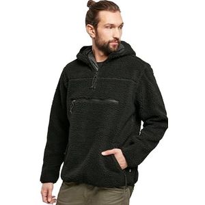 Brandit Teddy fleece worker trui, zwart, 7XL