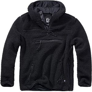 Brandit Teddy fleece worker trui, zwart, 7XL