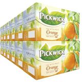 Pickwick Vruchtenthee Sinaasappel - Zwarte Thee met Sinaasappelschilletjes (240 Theezakjes - 100% Natuurlijk) - 12 x 20 Zakjes