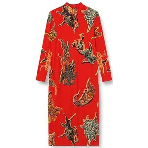 Vest_Melted PAISLEYS_LACRO, 3136 Rood, XL, Rood, XL