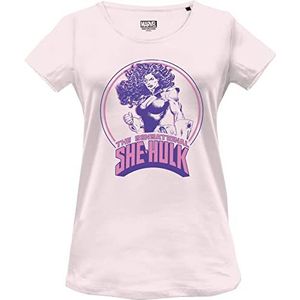 Marvel WOMARCOTS022 T-shirt, roze pale, S dames, lichtroze, S