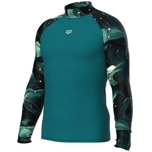 ARENA Men's Rash Vest L/S Allover Rash Guard Shirt Heren