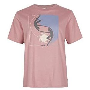 O'NEILL Allora Graphic T-Shirt 14023 Ash Rose, Regular voor dames, 14023 Ash Rose, L/XL