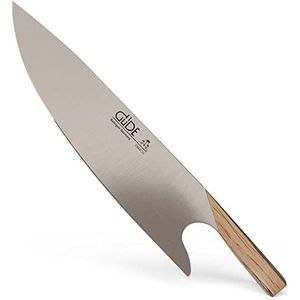 GÜDE Solingen - THE KNIFE gesmeed, 26 cm, barrel eiken, Koksmes, Handgemaakt Duitsland