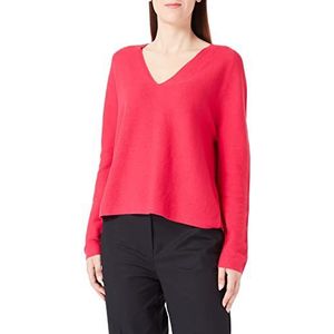 BOSS Dames C Ferona naadloze trui van katoen en kasjmier met V-hals, Medium Pink660, L