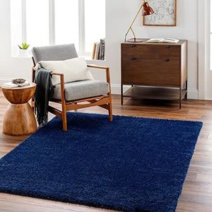 Surya Shaggy Tapijt - moderne tapijten voor woonkamer, eetkamer, zachte shaggy tapijten voor slaapkamer - abstract pluizig tapijt, onderhoudsvriendelijke pluche stapel - groot tapijt 160x213cm,