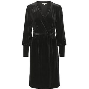 Part Two - Lange Damesjurk - Zwart - Fluweel - V-hals