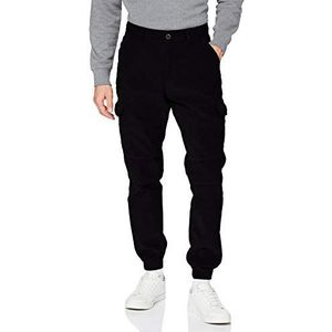 Urban Classics Corduroy Cargo Joggingbroek voor heren, Midnightnavy, XL